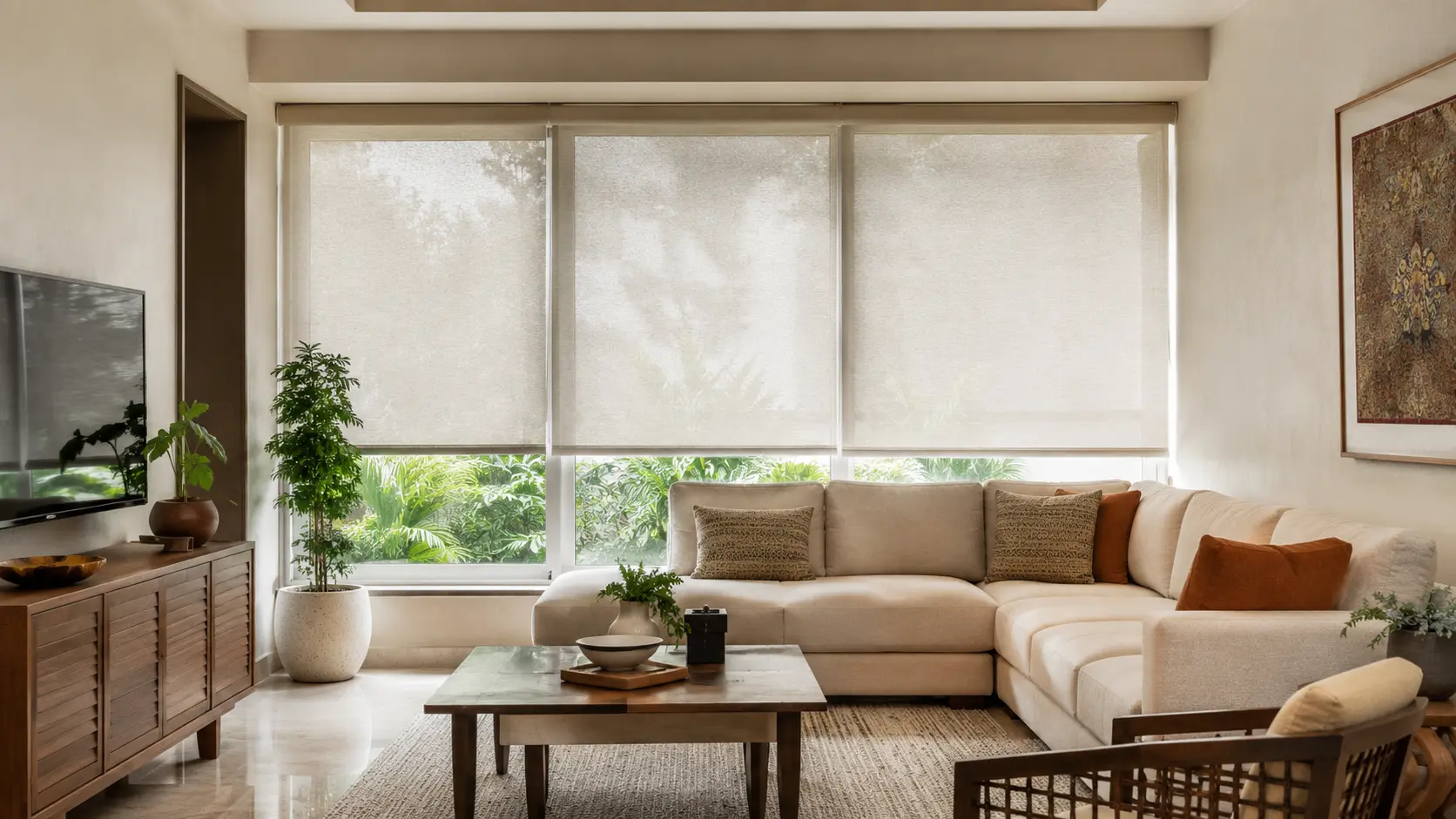 Best Blinds for Living Rooms in India: Light, Privacy and Style
